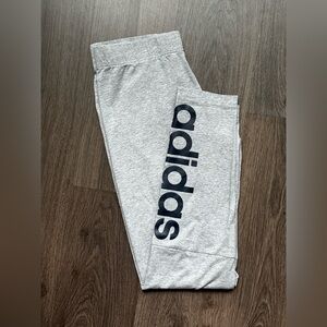 adidas Gray Leggings with Black Logo